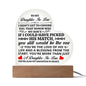 To My Daughter-in-Law Honor – Acrylic Heart Plaque